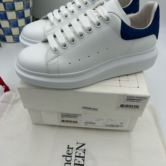 Men’s Alexander McQueen low top leather sneakers size 41 made in Italy - Picture 6 of 13